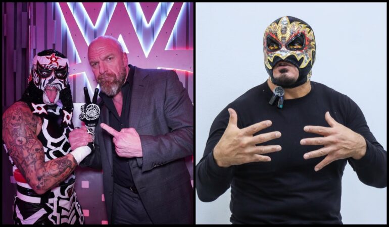 Hechicero reconoce que la llegada de Penta a WWE es una motivación / Foto: Cortesía WWE y Oswaldo Figueroa