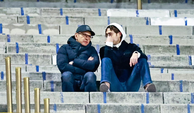 Jaime Lozano se presentó a CU para ver a Cruz Azul. FOTO: Luis Garduño | ESTO