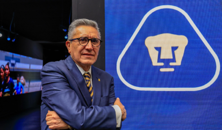 Luis Raúl González, presidente de Pumas, habló de la mudanza de Cruz Azul. Foto: Cortesía