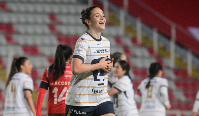 Pumas Femenil golearon a Necaxa dentro de la fecha 5 del Clausura 2025. Foto: @PumasMXFemenil