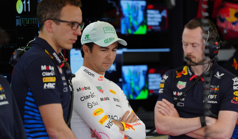 Sergio Pérez se fue mal de Red Bull. FOTO: Mexsport