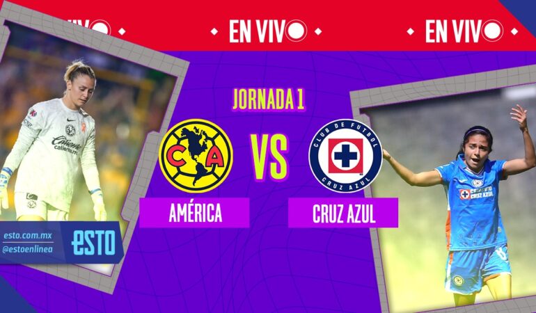 América Femenil ante Cruz Azul Femenil. Arte: Abril Hernández