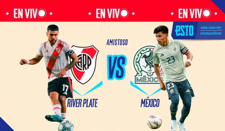 Selección Mexicana vs River Plate. Arte: Noé López