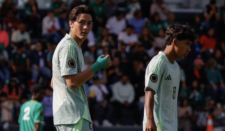 Aldo de Nigris Jr hizo doblete en el Premundial Sub-17 / Foto: @miseleccionsubs