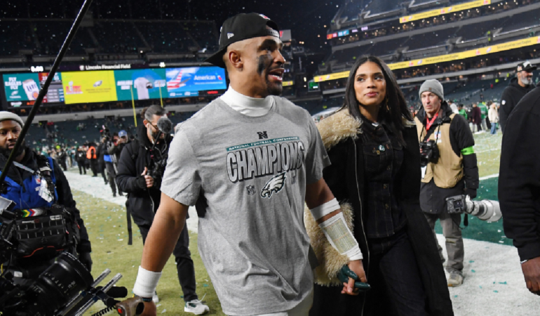 Bry Burrows es especialista en IA y la esposa de Jalen Hurts / Foto: Reuters