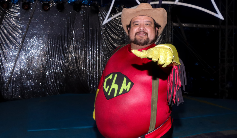 Chocheman es un tributo a Bronco y el personaje nació por una broma hacia el luchador / Foto: Oswaldo Figueroa