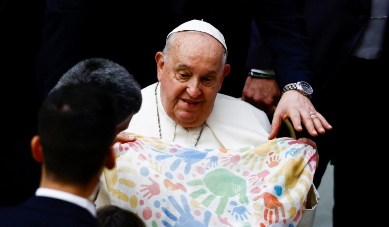 El Papa Francisco tuvo un encuentro muy particular con Cruz Azul Foto_Reuters