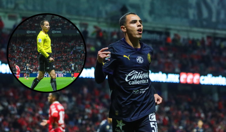 El arbitraje fue protagonista en el Chivas vs Toluca / Foto: Oswaldo Figueroa