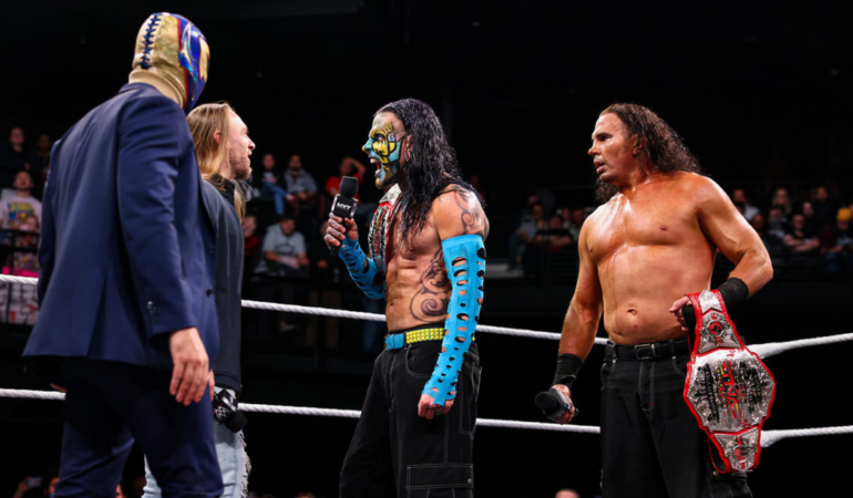 Jeff Hardy y Matt regresaron con victoria a NXT _ Foto_ Cortesía WWE