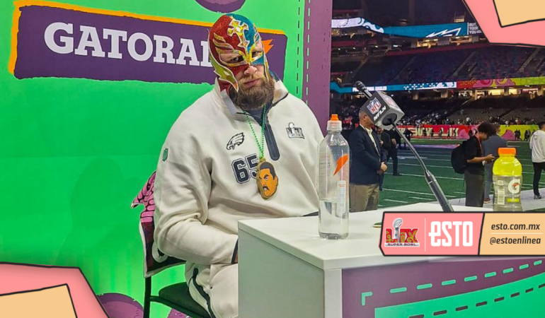 Lane Johnson es un fiel aficionado de la lucha libre / Foto: Jorge Briones | Enviado