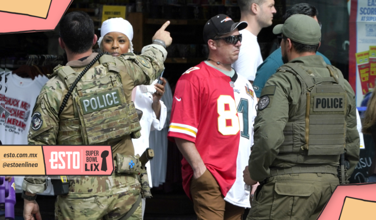 Las redadas en busca demigrantes en Nueva Orleans continúan con todo y Super Bowl. FOTO: AFP