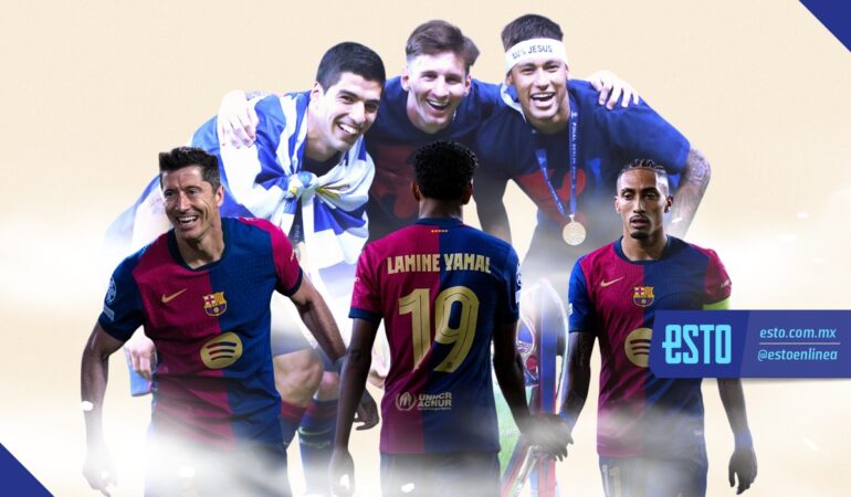 Raphinha, Yamal y Lewandowski ya son iguales que la MSN Foto Abril Hernández