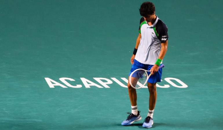 Rodrigo Pacheco es eliminado del Abierto Mexicano de Tenis foto_ Sarahí Melecio- enviada