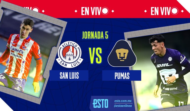 Sigue las acciones del San Luis vs Pumas / Arte: Abril Hernández