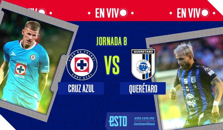 Cruz Azul y Querétaro se enfrentan en Ciudad Universitaria / Arte: Abril Hernández