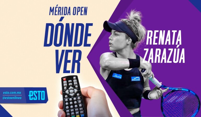 Renata Zarazúa está por comenzar su camino en el Mérida Open / Arte: Noé López