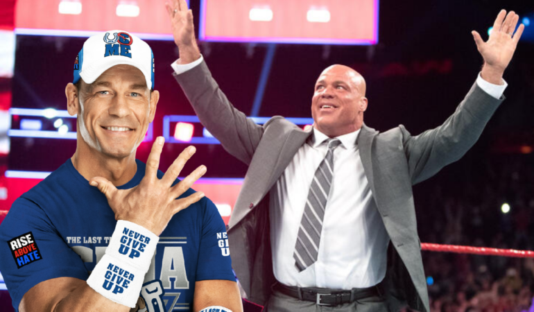 Kurt Angle hizo rendir a John Cena en dos ocasiones / Foto: WWE
