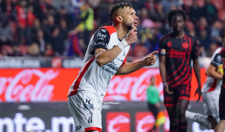 Matheus Doria anotó el gol que comenzó la remontada para Atlas / Foto: Mexsport