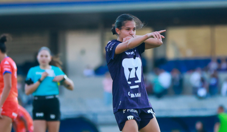 Pumas Femenil goleó a mazatlan en CU. FOTO: PUMAS