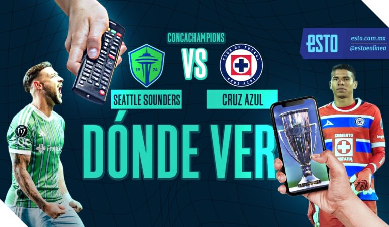 Seattle Sounders vs Cruz Azul de los Octavos de final de la Concachampions. Arte: Abril Hernández