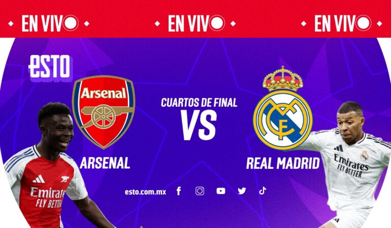 Arsenal vs Real Madrid en vivo cuartos de final Champions League