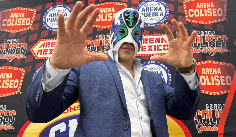 Atlantis Jr quiere ser protagonista en el CMLL, tal como su padre / Foto: Arturo Méndez