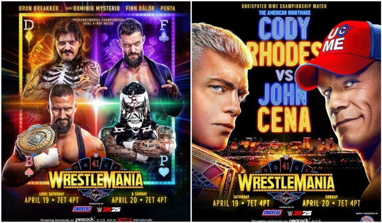 Cartelera de WrestleMania 41 / Foto: Cortesía WWE