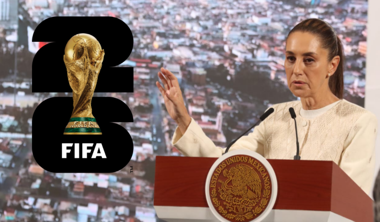 Claudia Sheinbaum habla sobre el Mundial de 2026 en México / Foto: Romina Solís