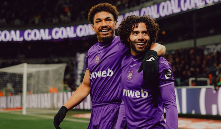 El Anderlecht de César Huerta goleó al Gent _ Foto_ IG César Huerta