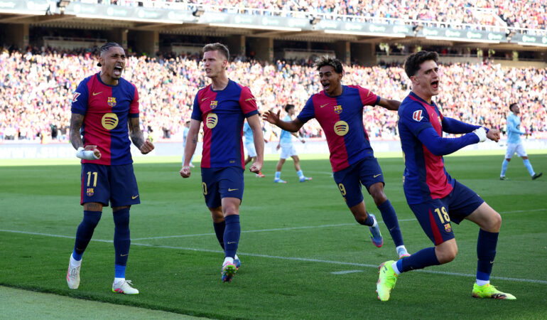El Barcelona derrotó al Celta de Vigo Foto IG FC Barcelona