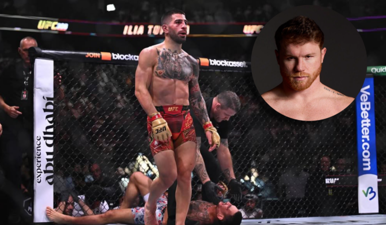 Ilia Topuria es admirador del Canelo Álvarez / Foto: Instagram iliatopuria y @canelo