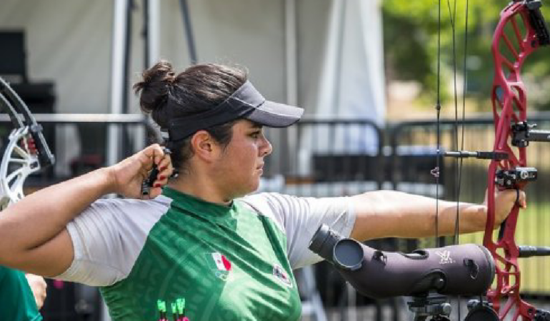 Andrea Becerra suma dos medallas de oro en la Copa de Mundo de Tiro con Arco. Foto: Cortesía