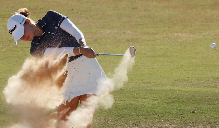 Nataliya Guseva, la golfista rusa que confirmó su participación en el Riviera Maya Open. Foto: Cortesía