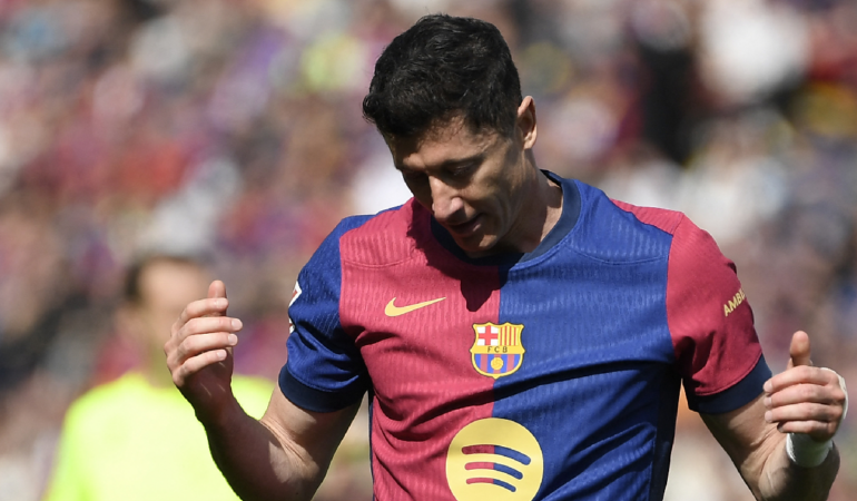 Robert Lewandowski se perderá varios partidos. Foto: AFP