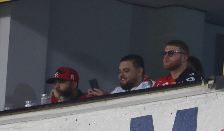Saúl Álvarez estuvo en el Estadio Jalisco en la final del 2022 / Foto: Mexsport