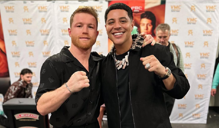 Saúl Álvarez y Eduin Caz presumen de su amistad, aunque en una ocasión tuvieron un altercado / Foto: Instagram eduincaz