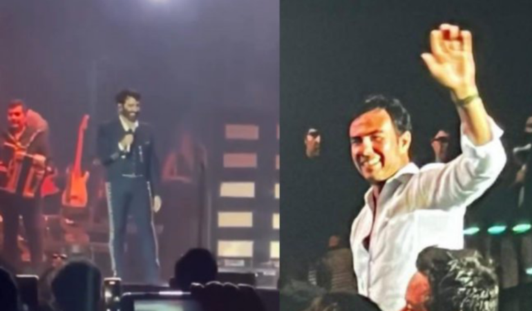 Sergio Pérez asistió al concierto de Alejandro Fernández. FOTO: ESPECIAL