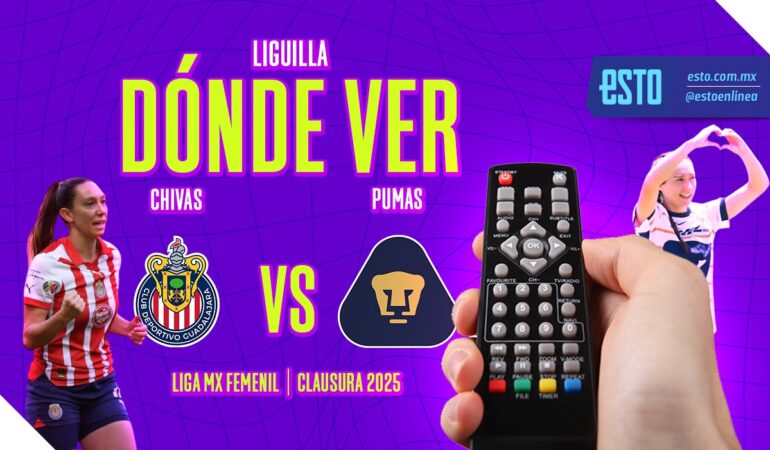 Chivas vs Pumas Femenil , partido de ida de los cuartos de final. Arte: Abril Hernández