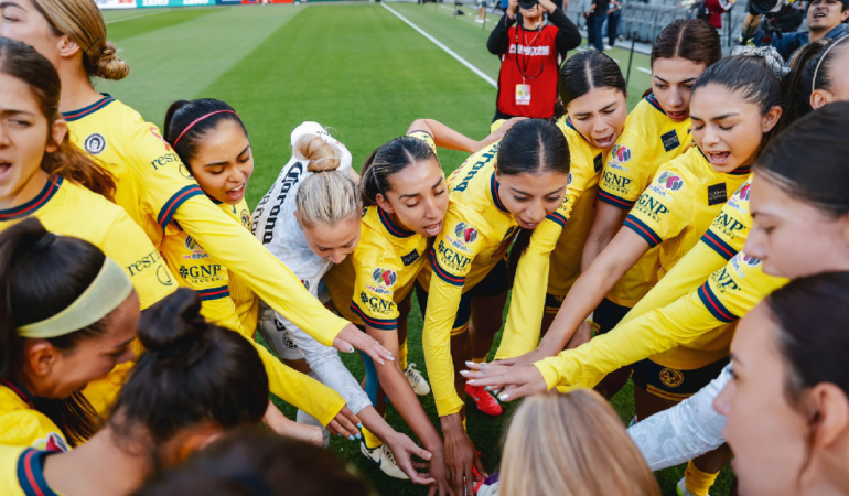 América venció a Chivas Femenil en partido amistoso en Estados Unidos. Foto: @Club América