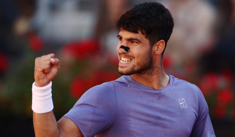 Carlos Alcaraz avanza a la final del Masters 1000 de Roma foto_ Reuters