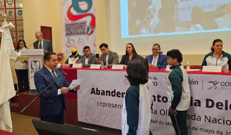 El IMSS abanderó a su delegación para la Olimpiada Nacional / Foto: Cortesía