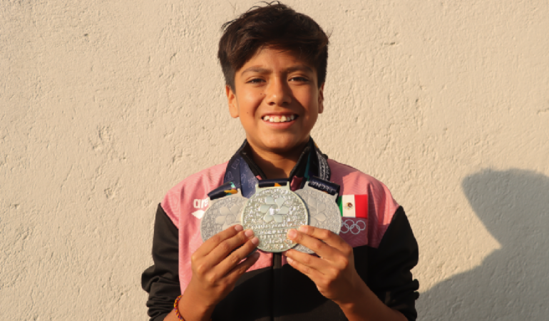 Iñaki Hernández sueña con ganar más medallas y poner la bandera de México en alto / Foto: Sarahí Melecio