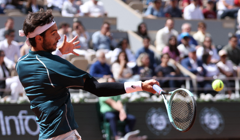 Lorenzo Musetti comienza con el pie derecho en Roland Garros / Foto: AFP