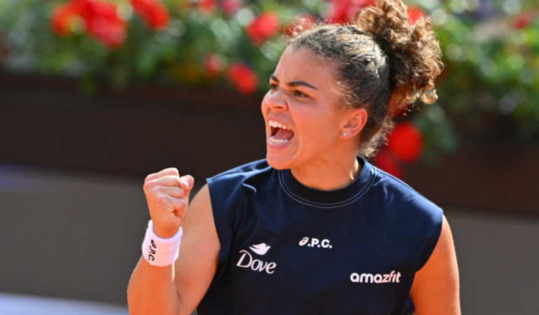 Paolini es la primera finalista italiana en Roma en 10 años. FOTO AFP