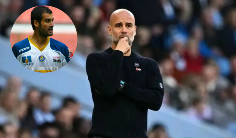 Pep Guardiola y su etapa como jugador en Dorados. Foto: AFP