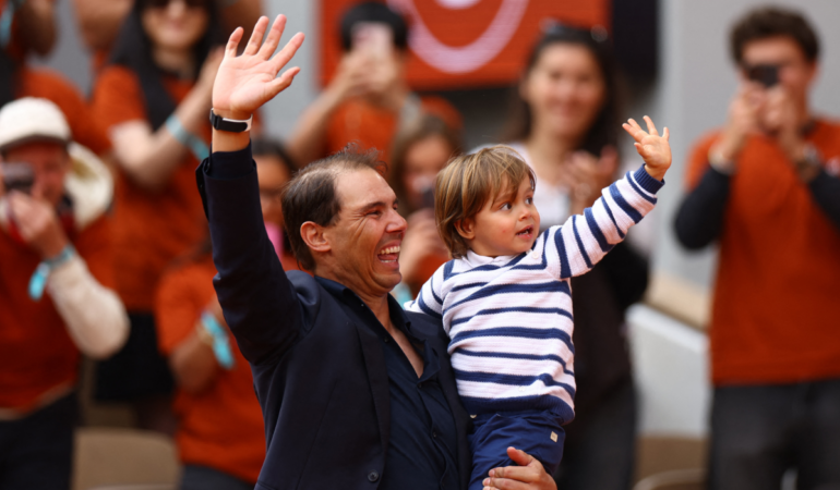 Rafael Nadal agradeció el apoyo de su pareja