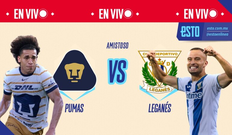 Pumas juega contra el Leganés en un amistoso durante el Pumas Fan Fes 2025 _ ARTE ABRIL HERNÁNDEZ