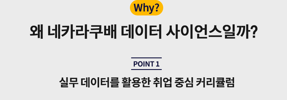 왜 네카라쿠배 데이터 사이언스일까?