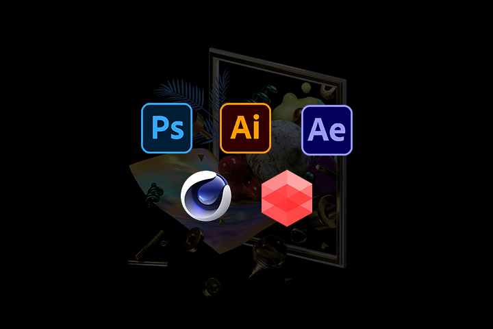 Photoshop Illustrator After Effects Cinema 4D Redshift