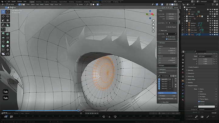 coloso Blender Artist, Anteater